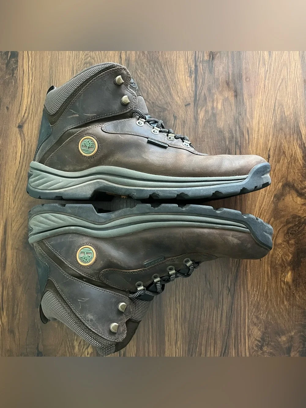 Timberland Boots Dark Brown White Ledge Men’s Size 13